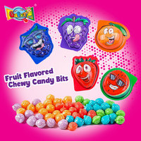 Caramelos Masticables Pequeños de 15g al por Mayor, Sabor a Frutas, Tipo Mini Skittles, de Fabricante Chino, Suministro a Granel, Caramelos Masticables Pequeños Halal