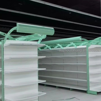 Couleurs disponibles personnalisées Présentoir d'épicerie au détail Étagères de gondole Rayonnage de supermarché Étagères de gondole de supermarché en métal