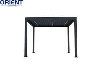 3x3 3x4 <span class=keywords><strong>3x5</strong></span> 3x6 4x3 4x4 4x5 4x5 4x6 5x3 5x4 <span class=keywords><strong>Pergola</strong></span> d'extérieur en <span class=keywords><strong>aluminium</strong></span> motorisé Bioclimatique <span class=keywords><strong>pergola</strong></span> à toit persiennes avec écran - Product Image 4