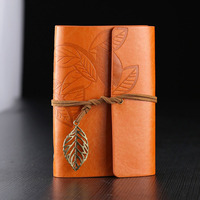 Carnet de Voyage Vintage Journal Personnalisé avec Logo Gaufré Fournitures de Bureau et Scolaires Cadeau A5/A6/A7 en Cuir PU