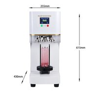 Machine de scellage de canettes entièrement automatique à levage automatique et non rotative, avec écran tactile, pour canettes PET de thé aux perles, jus et boissons