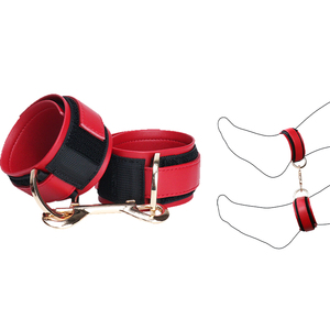 Наручники для взрослых DV9004 черно-красные, для БДСМ, обеспечивают интенсивное смирение в ролевых сценариях. - Product Image 1