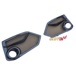Pare-chocs avant en fibre de carbone style JS avec caches de feux antibrouillard pour Honda Civic 10ème génération TYPE R FK8 Tuning automobile - Product Image 4