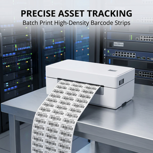 Impresora de Códigos de Barras de Alta Precisión WCMI para <span class=keywords><strong>Seguimiento</strong></span> de Activos, Impresora Térmica de Escritorio de 110 mm, Gestión Digital de Inventario, Salida Estable - Product Image 1
