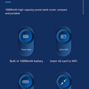 Pw100 4G Wifi พาวเวอร์แบงค์แบบพกพา พร้อมเราเตอร์ Wifi ความเร็ว 150Mbps 4G Lte รองรับไมโครซิมการ์ด - Product Image 4