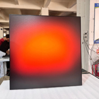 Kotak Lampu LED Sunset LUZ Bingkai Aluminium Art Deco Peredup Dapat Diatur Cetak UV Akrilik Dekorasi Rumah untuk Ulang Tahun Ramadan
