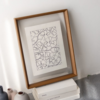 Cadre d'affichage rectangulaire en plexiglas double face 6*8 8*10 11*14 pour calligraphie, affiches, DIY, spécimens et photos - Vente en gros
