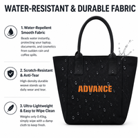 Tas Laptop Wanita Anti Air 14 Inch, Tas Kerja Ringan, Tahan Lama, Anti Gores