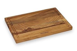 Tabla de cortar de madera de mango oscuro, estilo rústico natural, la más vendida, para preparación de alimentos en la cocina, disponible para la venta. - Product Image 4