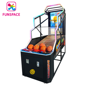 Funspace Centre d'attractions intérieur à monnayeur, Machine de jeu d'arcade électronique de basketball de rue avec vidéo - Product Image 4