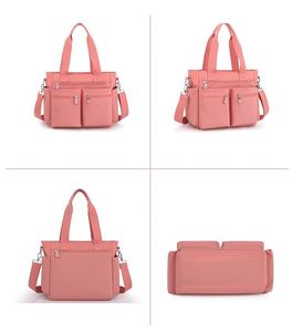Sac fourre-tout décontracté en tissu Oxford pour femmes, capacité 1L, fermeture éclair, résistant à l'eau, plusieurs poches, poignées souples, bandoulière - Product Image 5