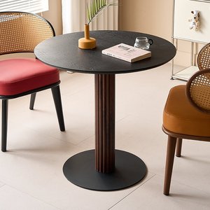 Tavolo da Pranzo Rotondo <span class=keywords><strong>in</strong></span> Stile Tronco d'Albero, <span class=keywords><strong>in</strong></span> <span class=keywords><strong>Legno</strong></span> Massello, Arredamento <span class=keywords><strong>per</strong></span> Casa, Balcone, Caffè, Tè e Negoziazioni - Product Image 2