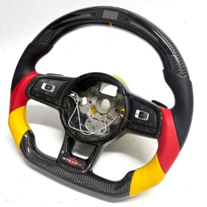 Volante de Fibra de Carbono para Passat B5, Polo, Jetta, <span class=keywords><strong>SEAT</strong></span> <span class=keywords><strong>Leon</strong></span>, Sharan, Skoda Octavia, Golf MK4, Superb, <span class=keywords><strong>Precio</strong></span> al por Mayor - Product Image 6