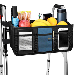 Bolsa de Transporte Walker de Tela Oxford 600D con Múltiples Bolsillos para Almacenamiento de Ayudas de Movilidad para Personas Mayores - Product Image 1