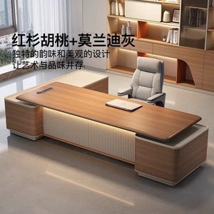 Mobiliario de oficina CEO Boss de lujo de diseño moderno, mesa y Escritorio de Gerente de China, con certificación CE, en la parte de arriba, en la parte de arriba, en la parte de abajo, en la parte de arriba - Product Image 5