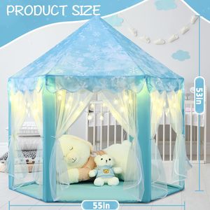 Tente de jeu pour enfants en forme de château de princesse, <span class=keywords><strong>jouet</strong></span> d'intérieur, vente en gros - Product Image 5