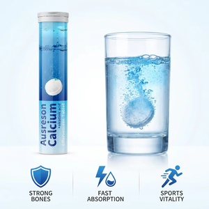 Ausreson OEM Comprimés effervescents de calcium, fer, zinc, sélénium, vitamines C et D3 pour la santé immunitaire et osseuse (Ca, Mg) - Product Image 4