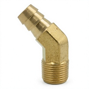 Raccord de tuyau en laiton moulé sur mesure, coudé à 45 degrés, à raccord mâle en X, de précision, basse pression, classe 150 - Product Image 1