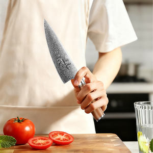 Cuchillo de Cocina Japonés de Alta Calidad, Estilo Nuevo, Acero Damasco VG-10 de <span class=keywords><strong>8</strong></span> Pulgadas, con Mango de Madera para el Hogar y la Cocina - Product Image 6