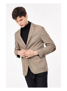 Costume d'affaires décontracté pour <span class=keywords><strong>homme</strong></span>, <span class=keywords><strong>tendance</strong></span> printemps-automne 2025, deux boutons, occasions formelles, blazer, grande taille, respirant - Product Image 3