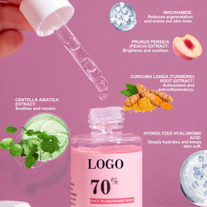 Maßgeschneidertes Aufhellendes Feuchtigkeitsspendendes Antioxidatives Gesichtsserum Pfirsich 70 + Niacinamid Serum - Product Image 5