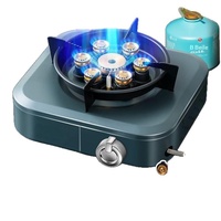 Réchaud à gaz portable, type split, haute puissance, au butane, pour le camping et la cuisine en plein air, pour 3 à 5 personnes