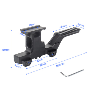 Support de rehaussement tactique UNITY en métal pour miroir T1 T2 R5, base 20mm - Product Image 4
