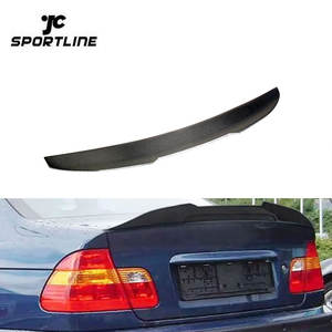 Alerón trasero de fibra de carbono para BMW Serie 3 E46 M3 Sedan 1999-2005 alerón de labio de maletero HighKick alerón trasero Kits de carrocería - Product Image 1