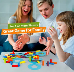 Gioco genitore-bambino Stack altezza bambini blocco di equilibrio in legno impilamento ruzzolante torre <span class=keywords><strong>Pisa</strong></span> blocchi di costruzione giocattoli - Product Image 4