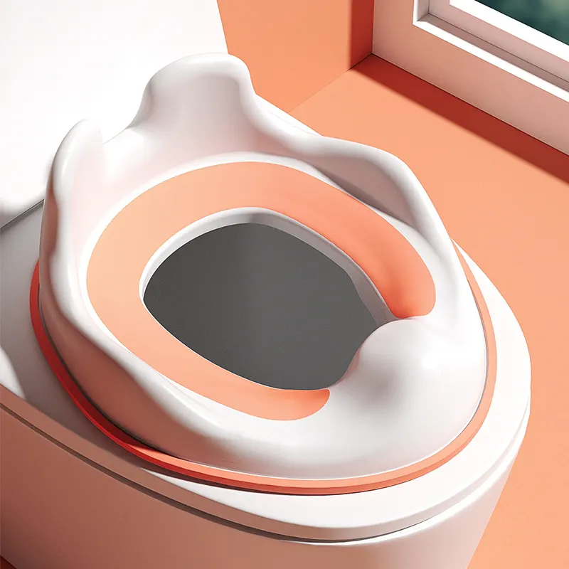 OEM Tempat Duduk Toilet Portabel Perjalanan Kelinci Kartun Kualitas Tinggi Dapat Diterima untuk Bayi Balita Toilet Duduk