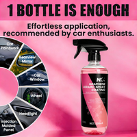 Spray de revêtement céramique nano graphène pour voiture, cire rapide, protection hydrophobe SiO2, scellant brillant pour peinture, entretien DIY
