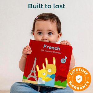 Comptines françaises rechargeables Tableau sensoriel tactile musical Livres audio d'apprentissage précoce pour enfants - Product Image 2