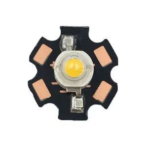 דיודה פולטת אור LED בעוצמה גבוהה 1w 3w עם PCB אלומיניום 20 מ""מ לבן ירוק כחול אדום