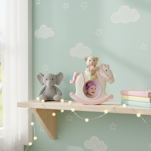 Cornice Portafoto a Forma di Cavallo Rosa per Decorazione Cameretta Bambini - Product Image 3