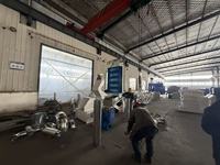 Machine de nettoyage des déchets à quatre rouleaux pour le recyclage du fil/textile/coton