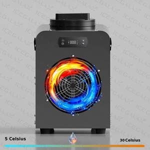 Machine à bain de glace 1/3 CV <span class=keywords><strong>Petit</strong></span> refroidisseur d'eau Mini taille Refroidisseur de bain froid intégré avec filtre et pompe - Product Image 2