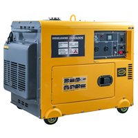 Groupe électrogène diesel silencieux 5KW DG6500LN, générateur diesel portable à démarrage électrique, générateur de puissance silencieux 5KVA