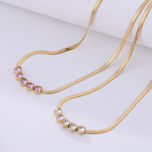 Collar de Gargantilla con Colgante de Acero Inoxidable Chapado en Oro de 18k para Mujer, con Logotipo Personalizado, Regalo Personalizable - Product Image 3