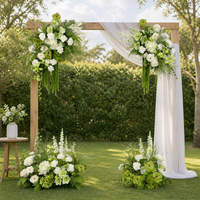 Fleurs artificielles haut de gamme Monet Forest, Décoration créative pour allée de mariage, Ambiance de jardin