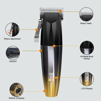 Tondeuse à Cheveux Homme Professionnelle Salon à Moteur Magnétique, Lame en T, Sans Fil USB, Haute Vitesse – Grande Vente