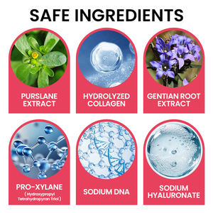 Meilleure vente Sérum visage sans parabène anti-rides et apaisant et ADN sodique et acide hyaluronique Sérum visage <span class=keywords><strong>verre</strong></span> peau - Product Image 3