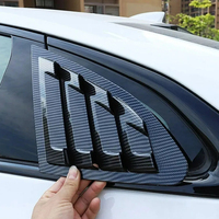 Nouvel accessoire Chevrolet Malibu 2016-2020 : Cache de fenêtre arrière, persienne latérale, garniture de ventilation en ABS fibre de carbone