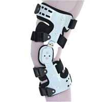 Attelle de genou orthopédique articulée réglable avec protection professionnelle pour l'arthrose et les blessures du LCA/MCL
