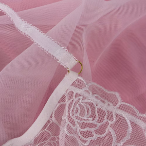 Floral <b>See</b> <b>Through</b> Women Bra Brief Set Underwire Back Closure Sexy Transparent Lingerie Nightwear - Product Image 5