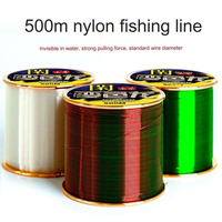 Fil de pêche en nylon à changement de couleur, ligne principale, équipement de pêche, invisible, force de traction super forte, canne à pêche en mer, canne à lancer, leurre