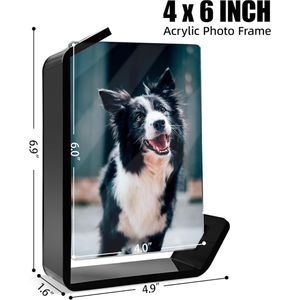 Cadres <span class=keywords><strong>photo</strong></span> en acrylique personnalisés, présentoirs modernes de table, double face, affichage horizontal et vertical pour la maison et le bureau - Product Image 2