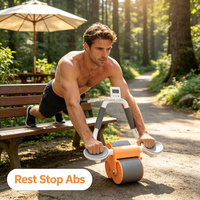 Rouleau Abdominal Automatique pour Entraînement Musculaire Adulte – Outil Domestique pour Réduire la Graisse Abdominale et Amincir la Taille