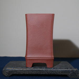 Maceta de Arcilla Morada, Forma Cuadrada, Hecha a Mano, para Bonsái, Uso en Escritorio - Product Image 2