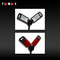 Lampes de travail portables étanches professionnelles TOMAC 5000lm, doubles, rechargeables, réglables, avec trépied, certifiées CE