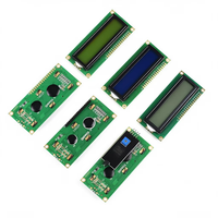 Module d'affichage LCD à cristaux liquides avec rétroéclairage LED, broches à souder, écran bleu/jaune-vert, 5V IIC/I2C, module LCD 1602A (ancien modèle)